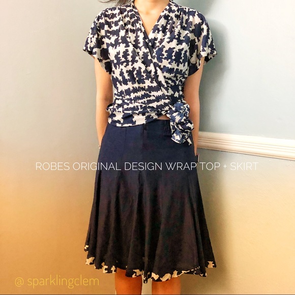 ✨$5/$20✨ navy secretary skirt w. zipper - Picture 3 of 8